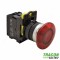 BUTON TIP CIUPERCA, ROSU 1×NC, 5A/230V AC-15, 40mm, IP65, LED 230V AC/DC