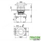BUTON TIP CIUPERCA, ROSU 1×NC, 5A/230V AC-15, 40mm, IP65