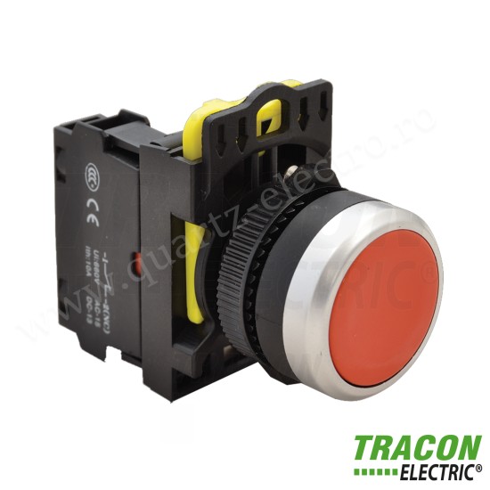 BUTON SIMPLU, ROSU 1×NC, 5A/230V AC-15, IP65 BUTON SIMPLU, ROSU 1×NC, 5A/230V AC-15, IP65