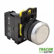 BUTON SIMPLU, ALB 1×NO, 5A/230V AC-15, IP65