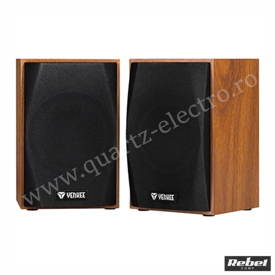 SET BOXE STEREO 2.0 LEMN YENKEE SET BOXE STEREO 2.0 LEMN YENKEE