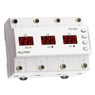 RELEU COMUTATOR AUTOMAT DE FAZA SI PROTECTIE TENSIUNE 63A DIGITOP PS-63A