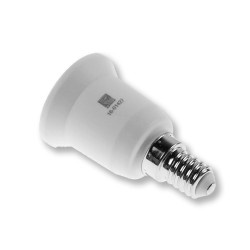 Adaptor dulie E14 - E27 metal si plastic