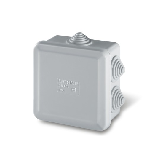 DOZA APLICATA 80X80X40MM CU PRESETUPE IP55 680.003 SCAME DOZA APLICATA 80X80X40MM CU PRESETUPE IP55 680.003 SCAME