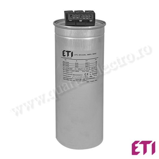 CONDENSATOR LPC 25 kVAr, 440V, 50Hz