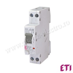 INTRERUPATOR RCBO DIFERENTIAL CU PROTECTIE LA SUPRATENSIUNE KZS-1M 1p+N A B16/0.03 6kA