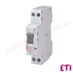 INTRERUPATOR RCBO DIFERENTIAL CU PROTECTIE LA SUPRATENSIUNE KZS-1M-DN 1p+N A C20/0.03 6kA