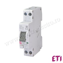 INTRERUPATOR RCBO DIFERENTIAL CU PROTECTIE LA SUPRATENSIUNE KZS-1M-DN 1p+N A C25/0.03 6kA
