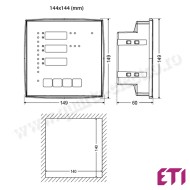 REGULATOR COMPENSARE REACTIV 12 TREPTE ETI PFC 12 RS