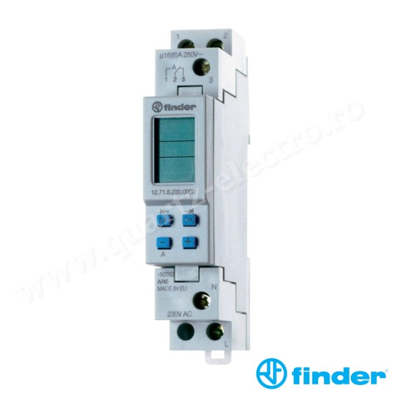 CEAS PROGRAMABIL DIGITAL CU ORAR SAPTAMANAL FINDER 12.71.8.230.0000
