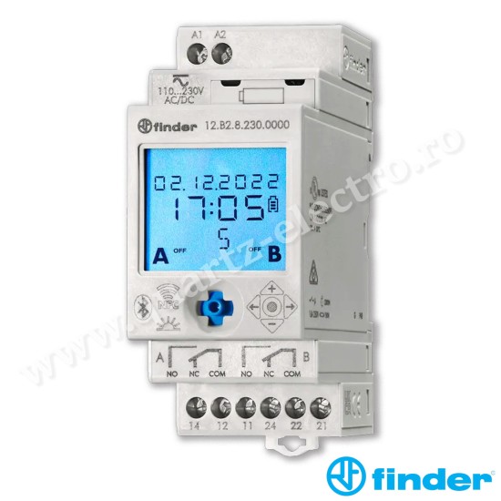 Ceas programabil digital anual cu bluetooth si comutatie dupa programul ASTRO Finder Ceas programabil digital anual cu bluetooth si comutatie dupa programul ASTRO Finder