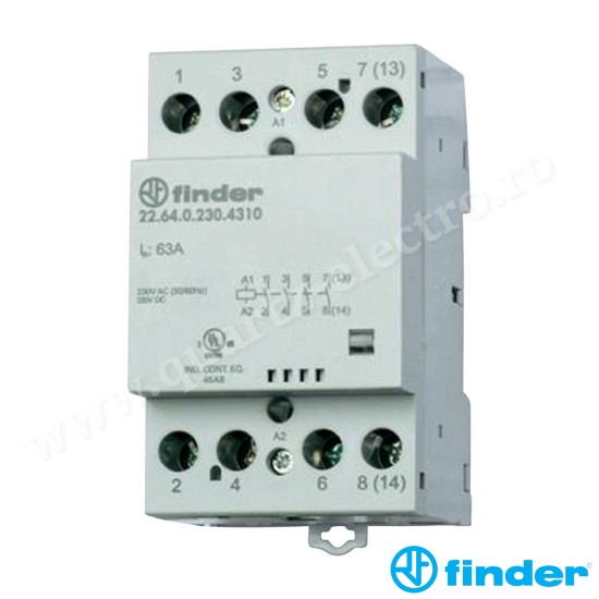 CONTACTOR MODULAR MONOSTABIL FINDER 22.64.0.230.4310 CONTACTOR MODULAR MONOSTABIL FINDER 22.64.0.230.4310