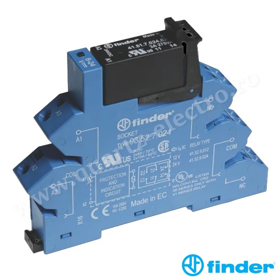 INTERFATA MODULARA CU RELEU STATIC, BORNE CU SURUB, INTRARE LA 24VC.A./C.C.,CIRCUIT DE IESIRE 1ND LA 5A SI 240VC.A.