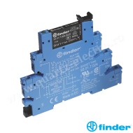 Interfaţă modulară cu releu electromecanic, borne tip arc, alimentare 24VC.C., 1C, 6A, AgNi FINDER