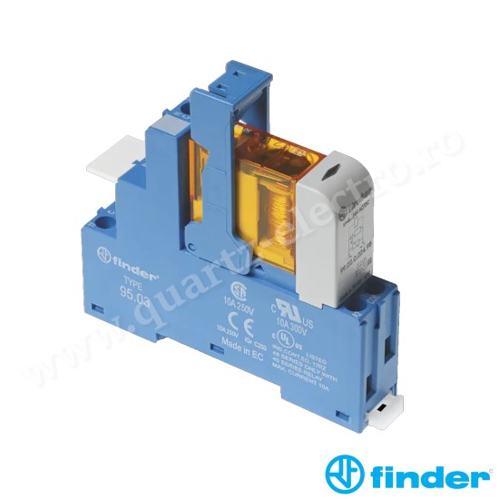 INTERFATA MODULARA CU RELEU ELECTROMECANIC, BORNE CU SURUB, BOBINA IN C.A.,ALIMENTARE 230VC.A., 1C, 10A, 48.31.8.230.0060 SPB