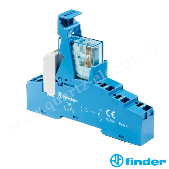 INTERFATA MODULARA CU RELEU ELECTROMECANIC, BORNE PUSH-IN BOBINA IN C.A., ALIMENTARE 230VC.A., 1C, 10A 48.P3.8.230.0060 FINDER INTERFATA MODULARA CU RELEU ELECTROMECANIC, BORNE PUSH-IN BOBINA IN C.A., ALIMENTARE 230VC.A., 1C, 10A 48.P3.8.230.0060 FINDER