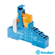 INTERFATA MODULARA CU RELEU ELECTROMECANIC, BORNE PUSH-IN BOBINA IN C.A., ALIMENTARE 230VC.A., 1C, 10A, 48.P5.8.230.0060 FINDER