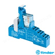 INTERFATA MODULARA CU RELEU ELECTROMECANIC, BORNE PUSH-IN, BOBINA SENSIBILA IN C.C.(500mW),ALIMENTARE 12VC.C., 2C, 10A 48.P8.7.012.0050 FINDER