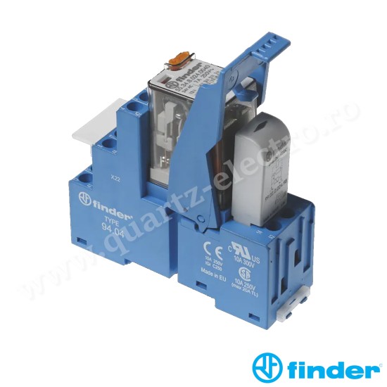 INTERFATA MODULARA CU RELEU ELECTROMECANIC, BORNE CU SURUB, ALIMENTARE 230VC.A., 4C, 7A, 58.34.8.230.0060 FINDER
