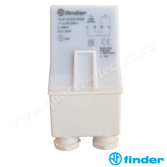RELEU CREPUSCULAR FIXARE PE STALP, 1 CONTACT ND,16A, 230V FINDER 10.41.8.230.0000