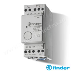 Releu de nivel pentru lichide conductibile, sensibilitate fixă 150kOhm, alimentare 230...240VC.A. 72.11.8.240.0000 FINDER Releu de nivel pentru lichide conductibile, sensibilitate fixă 150kOhm, alimentare 230...240VC.A. 72.11.8.240.0000 FINDER