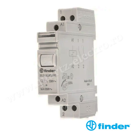 RELEU PAS CU PAS, MODULAR, 2 SECVENTE, ALIMENTARE 230VC.A., 1ND, 16A, 20.21.8.230.0000 FINDER
