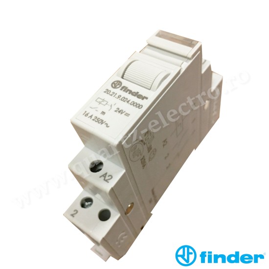 RELEU MODULAR PAS CU PAS ELECTROMECANIC  20.21.9.024.0000 FINDER