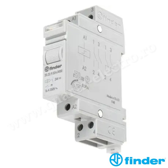RELEU MODULAR PAS CU PAS ELECTROMECANIC FINDER 20.22.9.024.0000