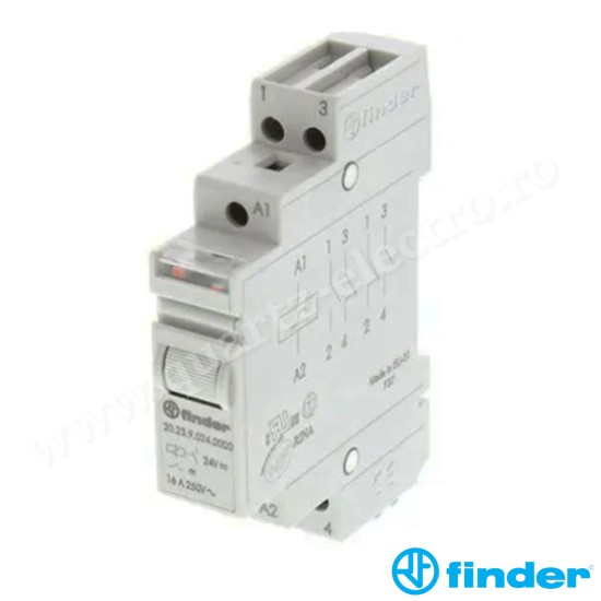 RELEU MODULAR PAS CU PAS ELECTROMECANIC FINDER 20.23.9.024.0000