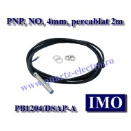 PB1204/DSAP-A SENZOR INDUCTIV IMO M12, PNP, NO, Sn.4mm, cablu 2m, 3 fire