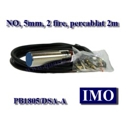 PB1805/DSA-A SENZOR INDUCTIV IMO M18, NO, Sn.5mm, cablu 2m, 2 fire PB1805/DSA-A SENZOR INDUCTIV IMO M18, NO, Sn.5mm, cablu 2m, 2 fire