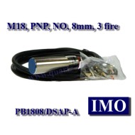 PB1808/DSAP-A SENZOR INDUCTIV IMO M18, PNP, NO, Sn. 8mm, cablu 2m, 3 fire