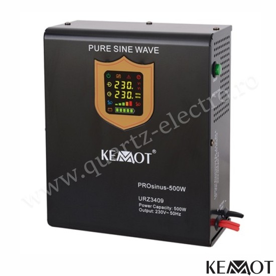 UPS CENTRALE TERMICE SINUS PUR 12V 500W KEMOT UPS CENTRALE TERMICE SINUS PUR 12V 500W KEMOT