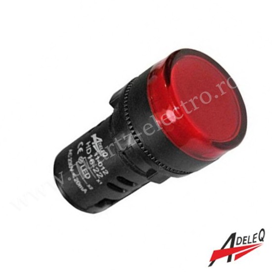 LAMPA PREZENTA TENSIUNE ROSIE 230V ADELEQ