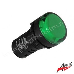 LAMPA SEMNALIZARE TENSIUNE VERDE 230V ADELEQ LAMPA SEMNALIZARE TENSIUNE VERDE 230V ADELEQ