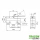 Limitator de cursă cu tijă şi arc 1xCO 2A/230V AC-15 0,3A/250V DC-13 49mm IP00 TRACON