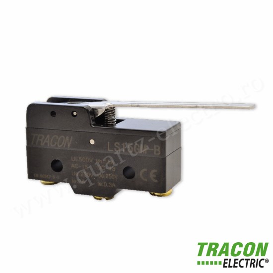 Limitator de cursă cu tijă şi arc 1xCO 2A/230V AC-15 0,3A/250V DC-13 49mm IP00 TRACON