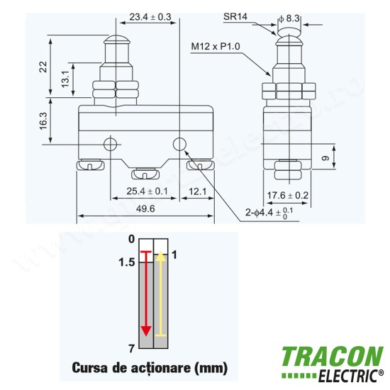 LIMITATOR DE CURSA CU TAMPON CONIC LUNG LIMITATOR DE CURSA CU TAMPON CONIC LUNG