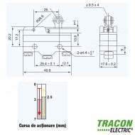 LIMITATOR DE CURSA CU TIJA, ARC SI ROLA  TRACON
