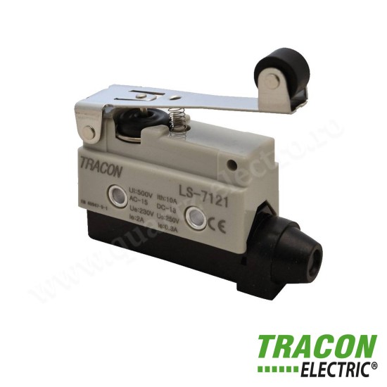 INTRERUPATOR LIMITATOR CU LAMELA, ARC SI ROLA 10A/250V AC IP40 LS-7121 TRACON INTRERUPATOR LIMITATOR CU LAMELA, ARC SI ROLA 10A/250V AC IP40 LS-7121 TRACON