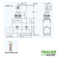 INTRERUPATOR LIMITATOR CU ROLA 10A/250V AC IP40 LS-7311 TRACON