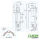 LIMITATOR DE CURSA BRAT- BALANSIER CU TIJA 1×NO+1×NC, 5A/250V AC, 0-100mm, IP65 TRACON