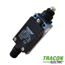 LIMITATOR DE CURSA CU TAMPON CONIC 1×NO+1×NC, 5A/250V AC, IP65 TRACON