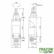 Limitator de cursă cu rolă 1xNO+1xNC 2A/230V AC-15 0,3A/250V DC-13, 90° IP65 TRACON Limitator de cursă cu rolă 1xNO+1xNC 2A/230V AC-15 0,3A/250V DC-13, 90° IP65 TRACON