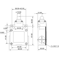 LIMITATOR CU TAMPON CONIC METALIC TRACON VM110