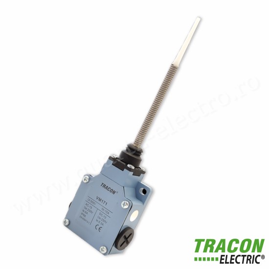 Limitator de cursă cu arc şitijă (material plastic + oţel) VM171 TRACON Limitator de cursă cu arc şitijă (material plastic + oţel) VM171 TRACON