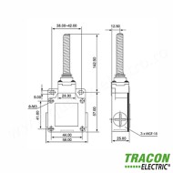 Limitator de cursă cu arc (oţel) VM181 TRACON