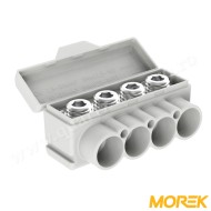 BLOC DE DISTRIBUTIE SLT50-4 gri Al 10-50/Cu 2,5-35 mm2 1000V MOREK