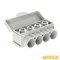 BLOC DE DISTRIBUTIE SLT50-4 gri Al 10-50/Cu 2,5-35 mm2 1000V MOREK