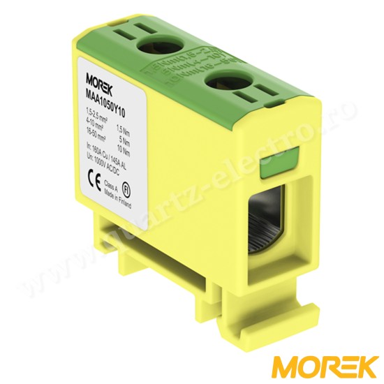 CLEMA DE DERIVATIE OTL50 GALBEN VERDE 1xAl/Cu 1,5-50mm² 1000V MOREK